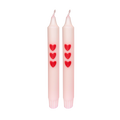 Diner Kaars Triple Hearts