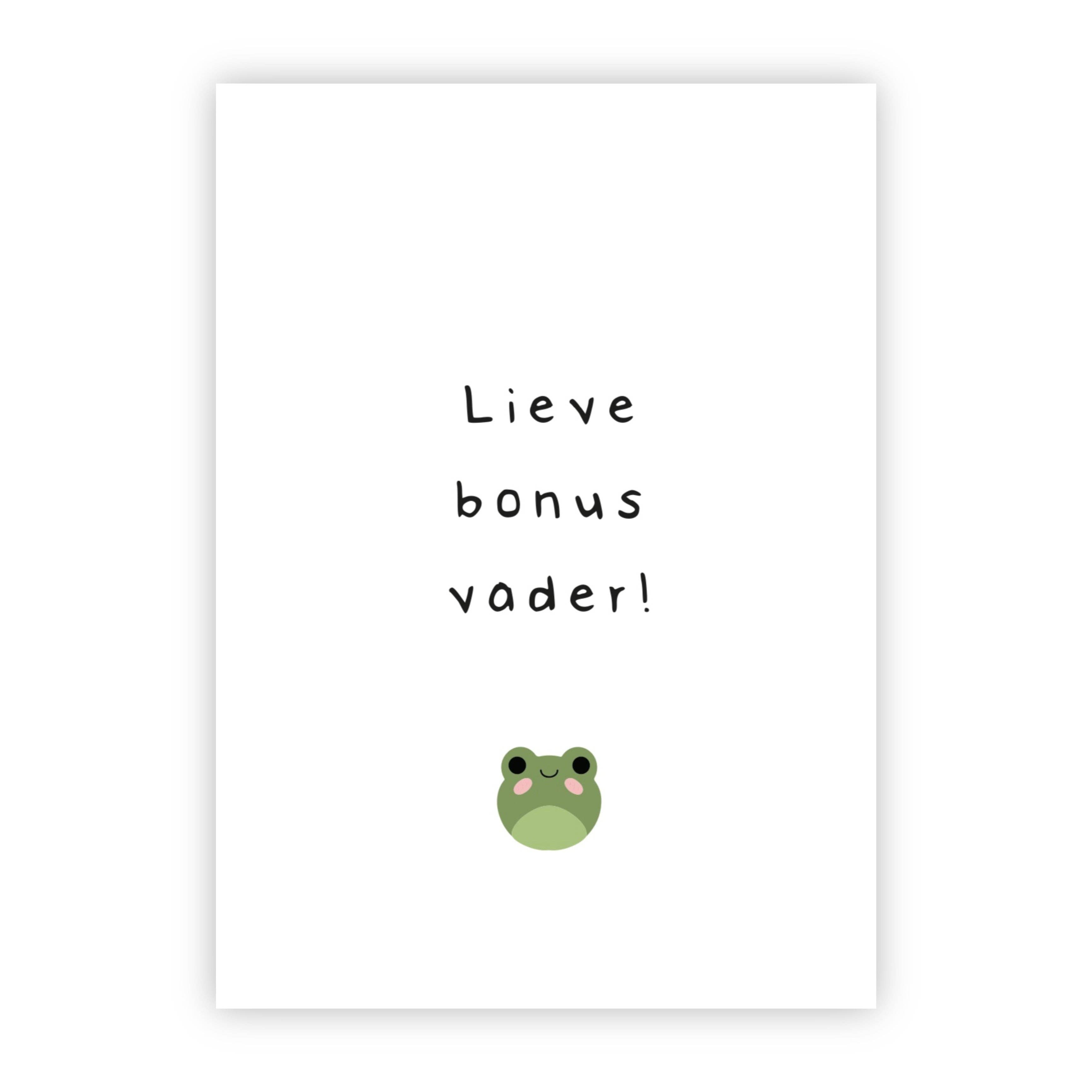 Wenskaart | Lieve bonus vader!