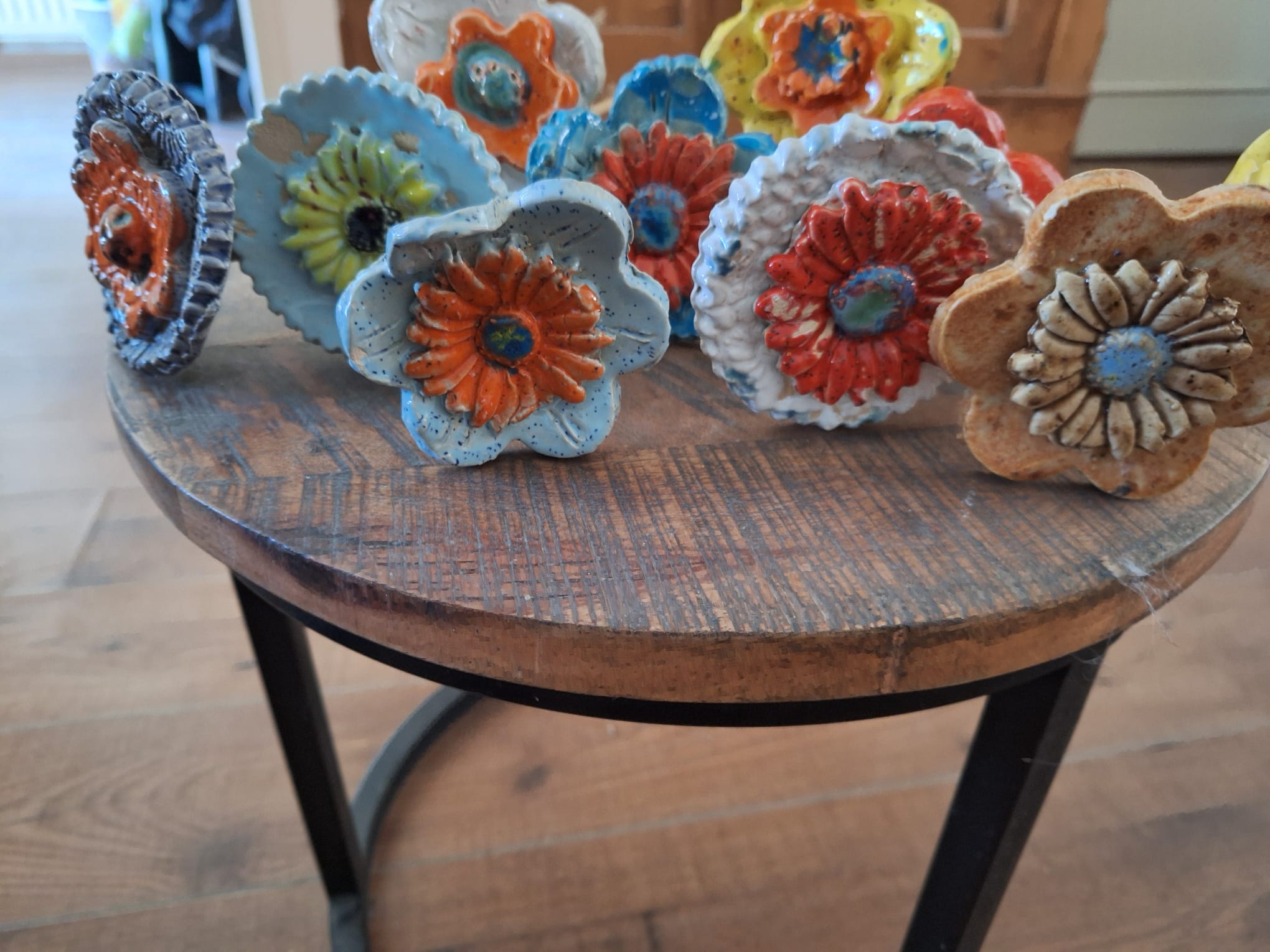 grote bloem op stok