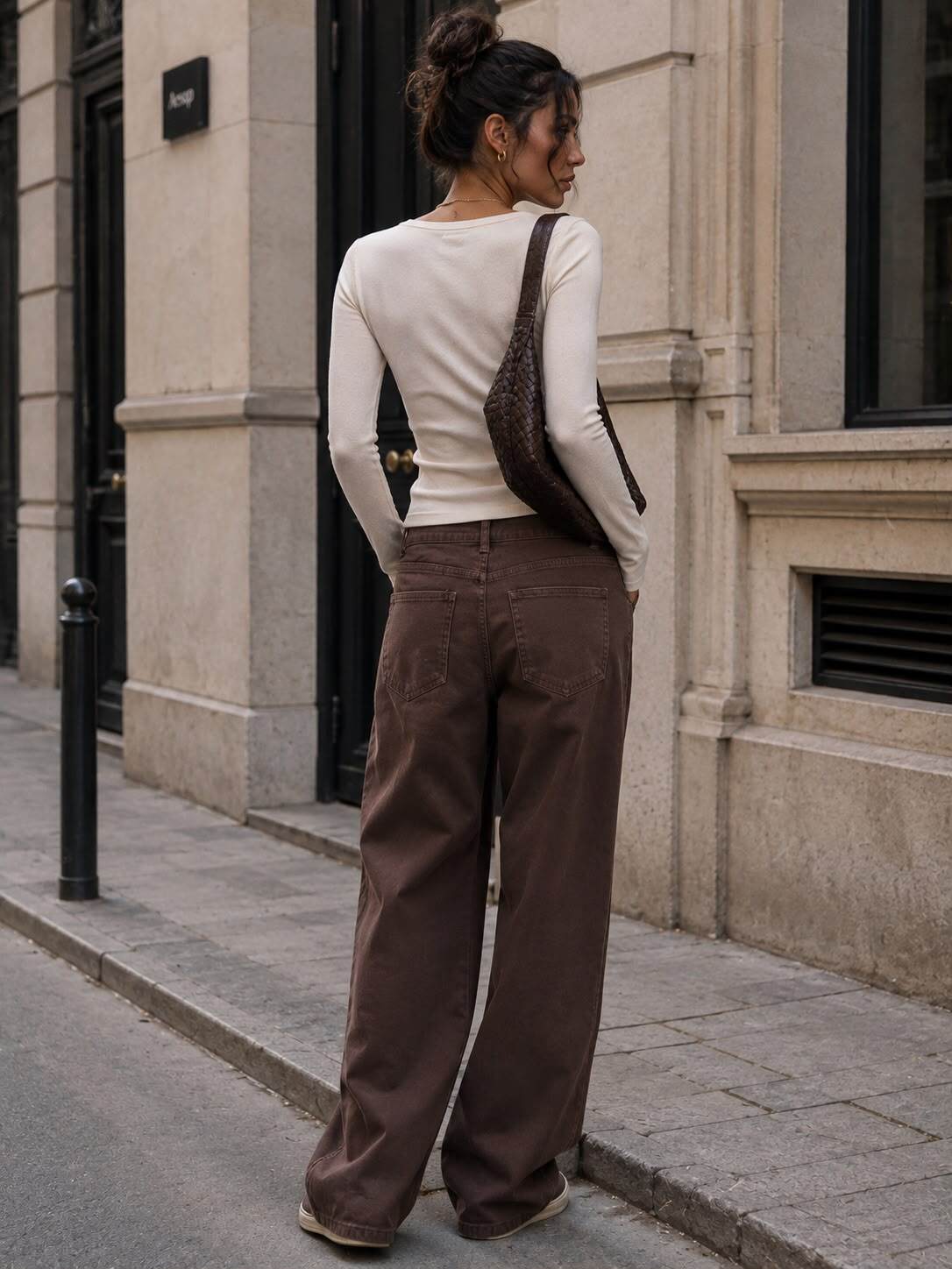 Wide Leg Jeans – Khaki of Bruin