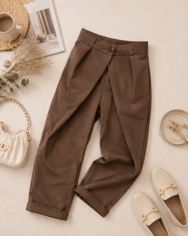 Meisjes Pantalon Wide Leg – Bruin | 4 t/m 14 jaar