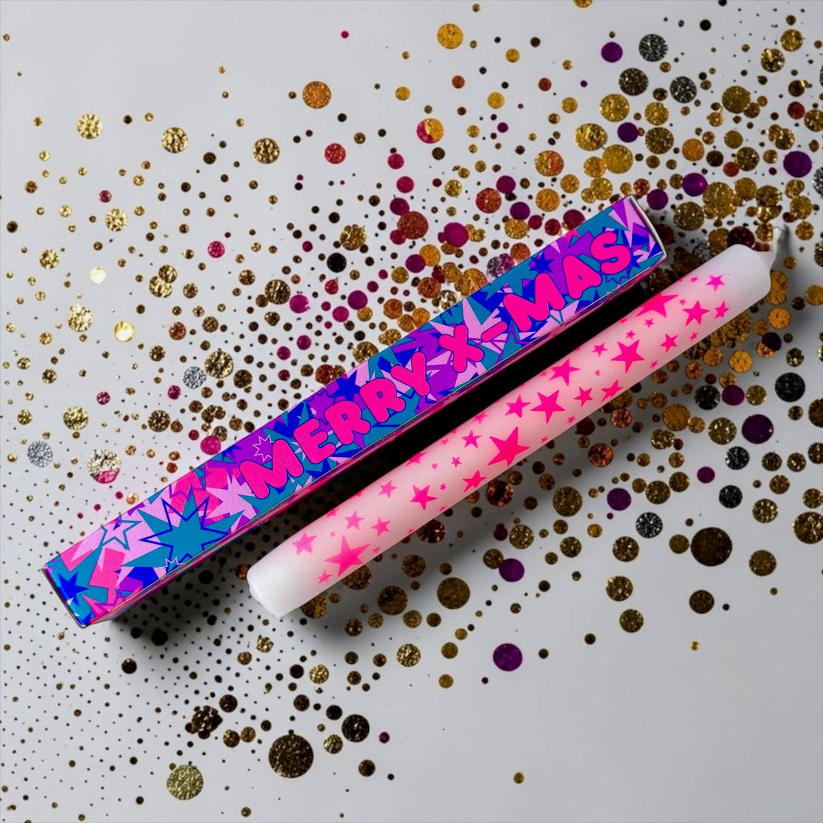 NCLY * Kaars - Merry Christmas PINK