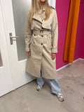 Trenchcoat beige en camel