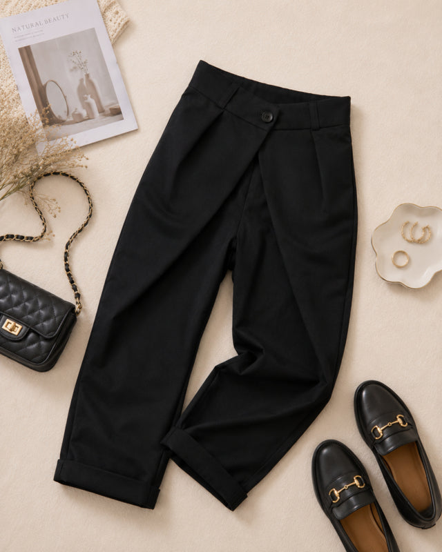 Meisjes Pantalon Wide Leg – Zwart