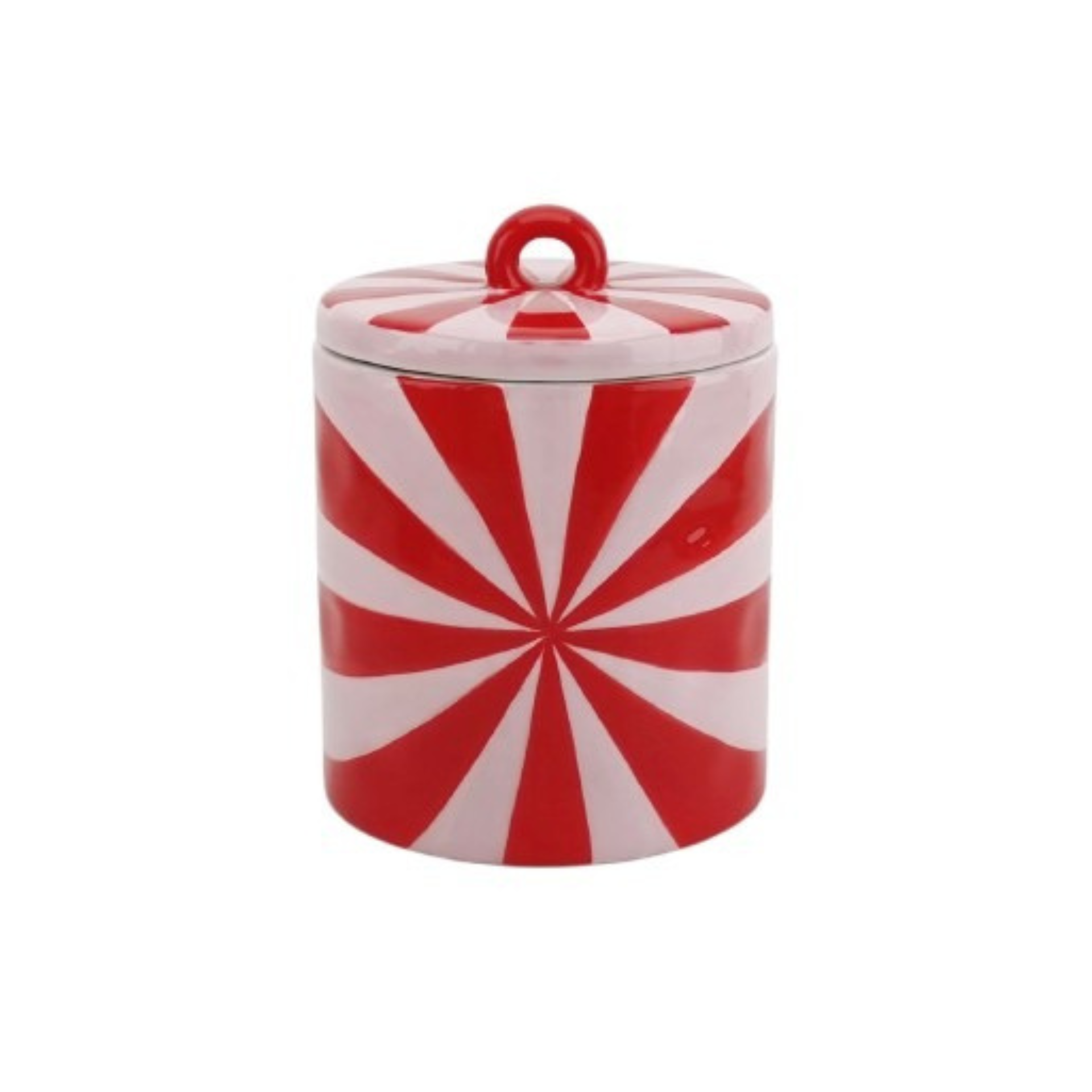 Opbergpot - Swirl - Rood/Roze - 11 x 11 x 14,5 cm