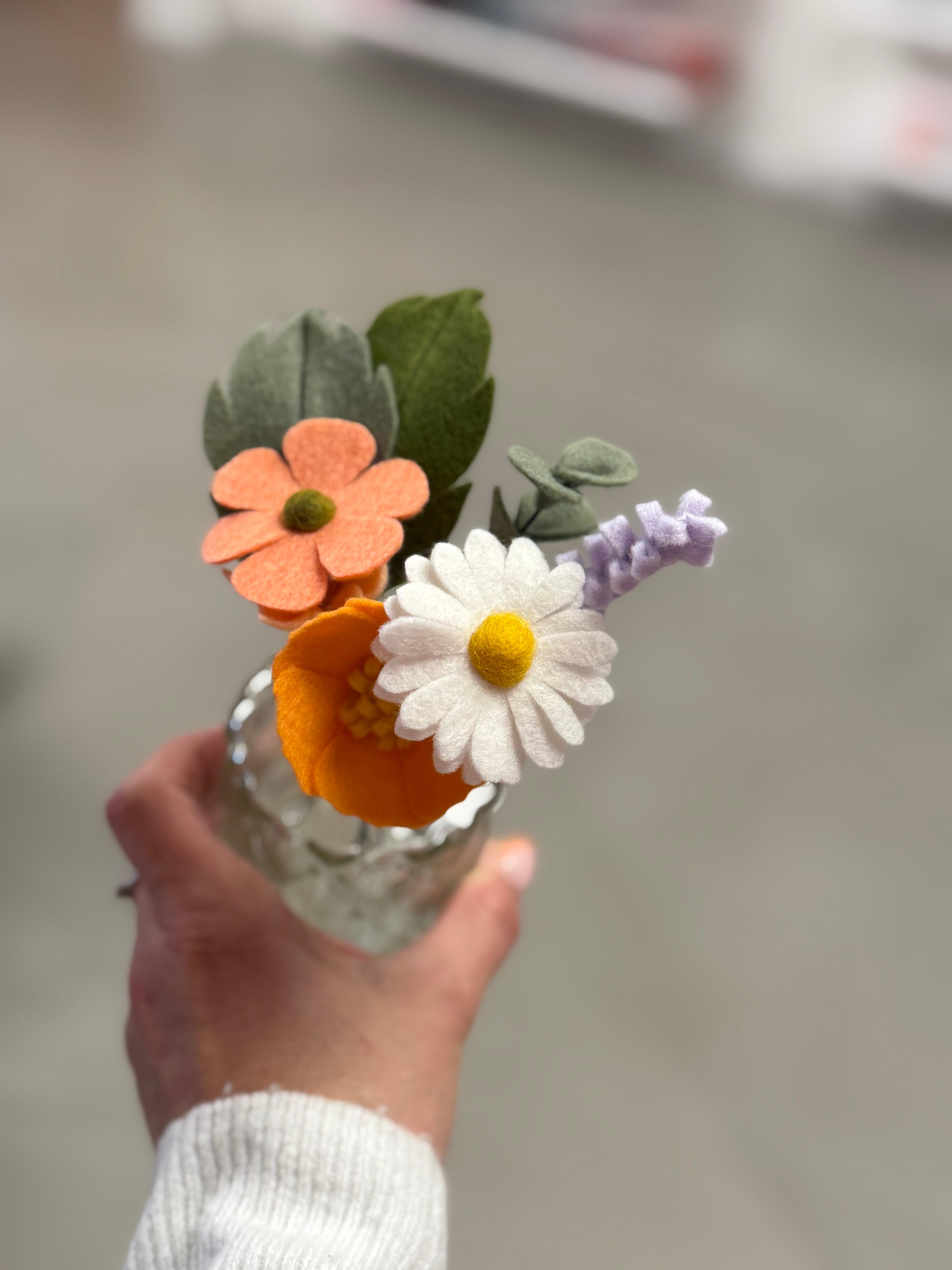 DIY box mini Viltblomkes zalm
