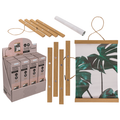 Magnetische houten posterhanger inclusief afbeelding, ca. 21 cm breed