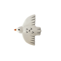 Keramische Wandvogel – Wit | 10,2 cm