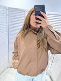 Chocoladekleur Bomber Jacket