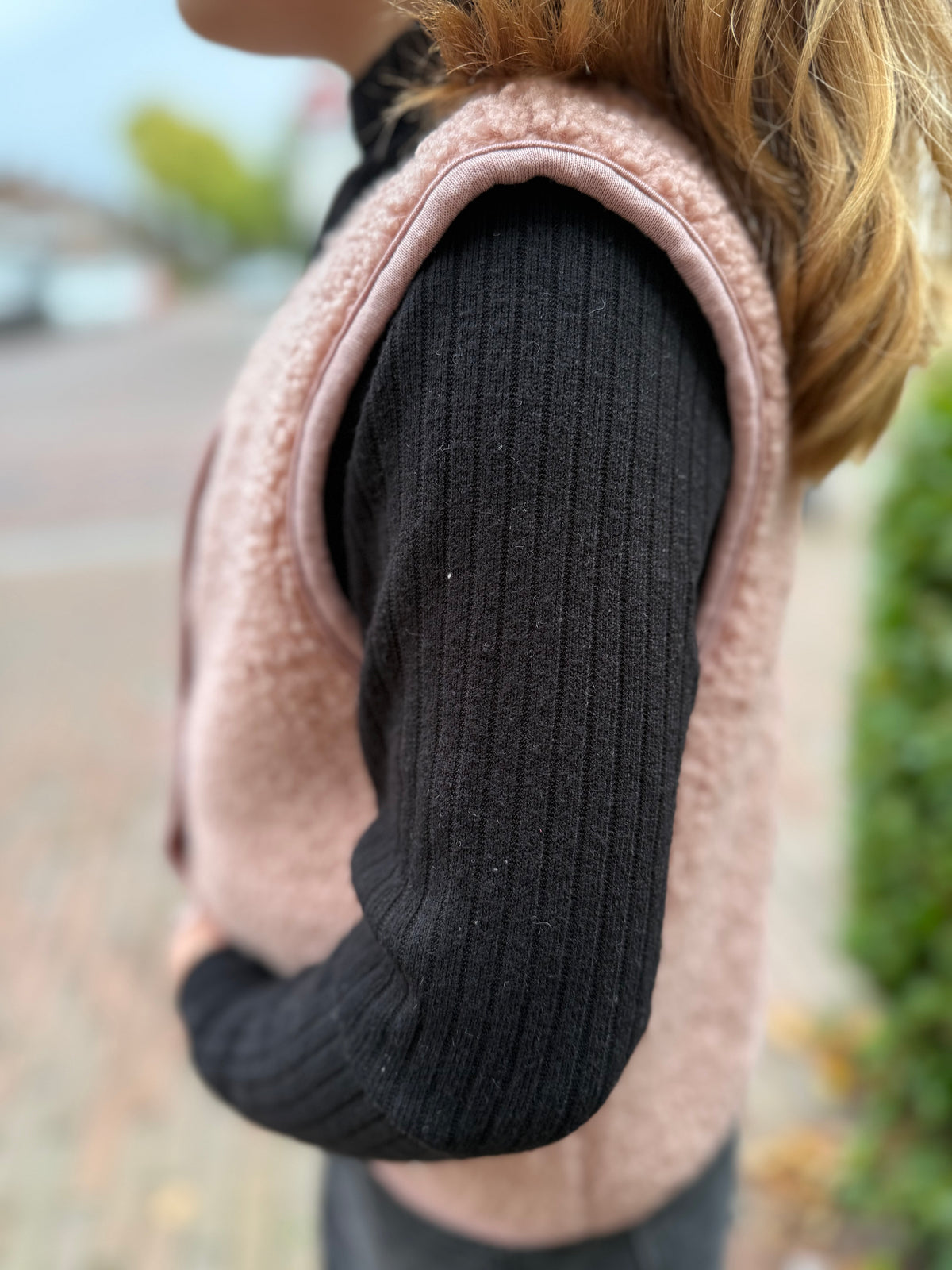 Teddy Gilet voor Meisjes – Oudroze