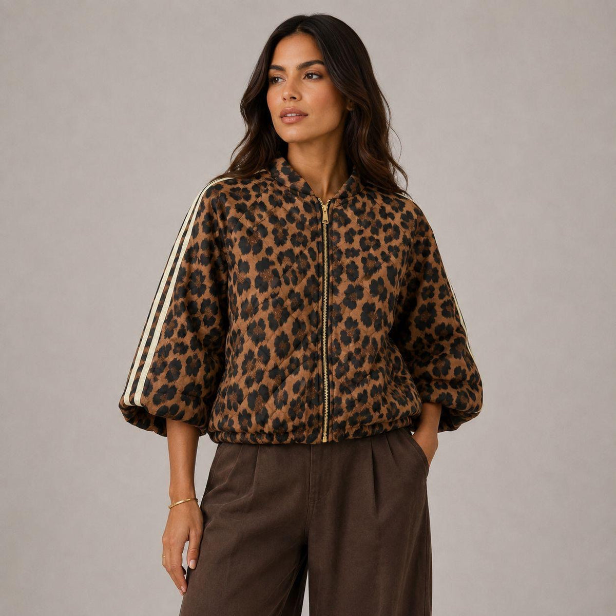 Gewatteerd Leopard Jasje Dames | 3 Kleuren