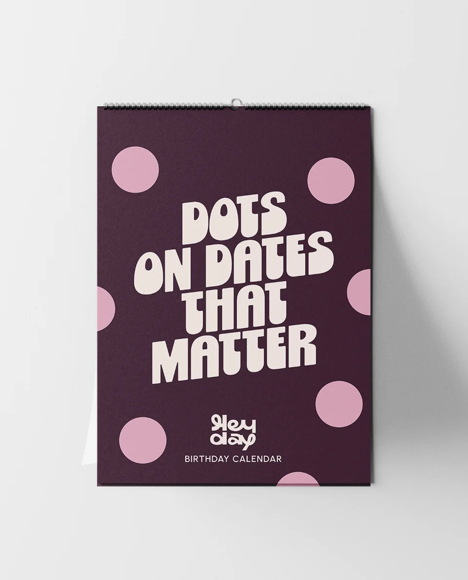 Verjaardagskalender Polka dot