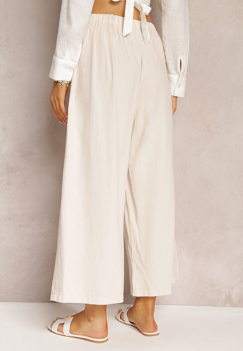 Flowy wide leg broek