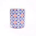 Geëmailleerde Plantenpot – Blue Pattern
