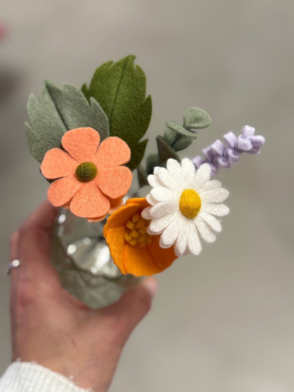 DIY box mini Viltblomkes zalm