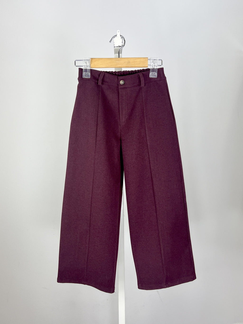 Wide Leg Broek voor Meisjes – Burgundy