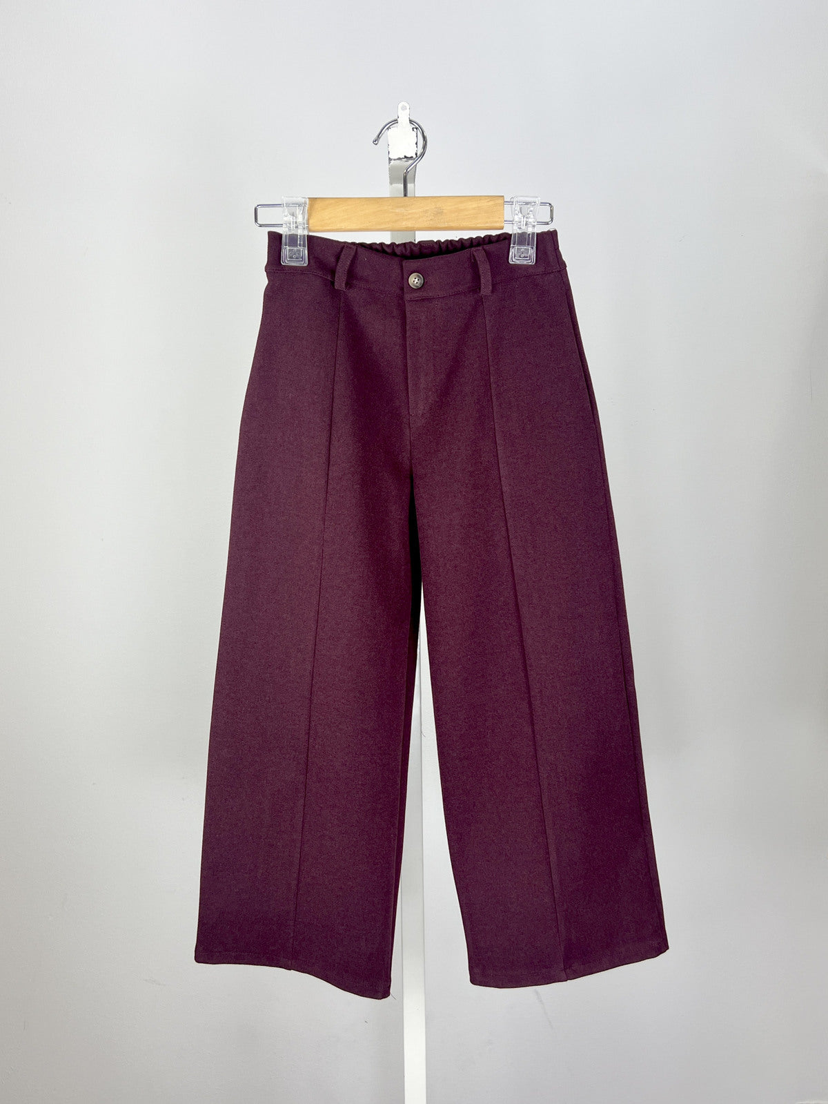 Wide Leg Broek voor Meisjes – Burgundy
