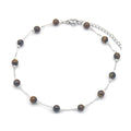 RVS enkelbandje - Zilver tijgeroog | MYKK Jewelry