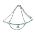 RVS enkelbandje - Zilver whale | MYKK Jewelry