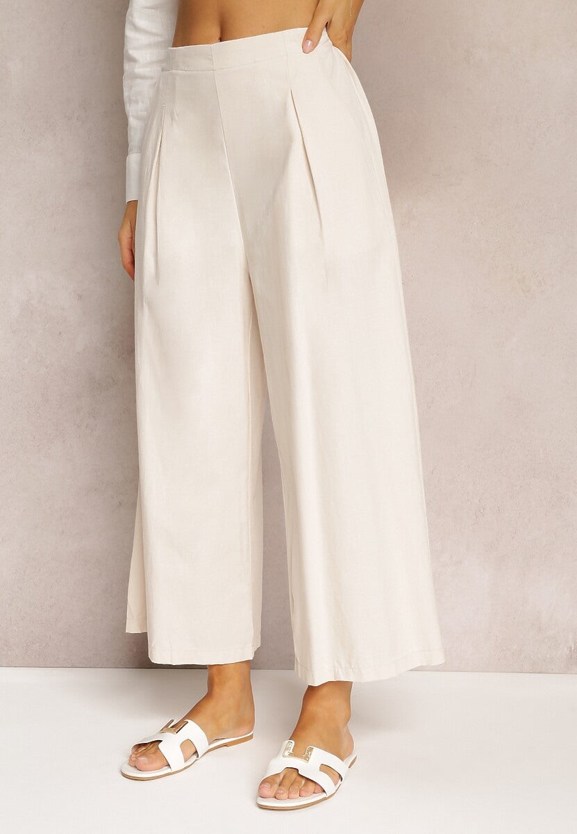 Flowy wide leg broek