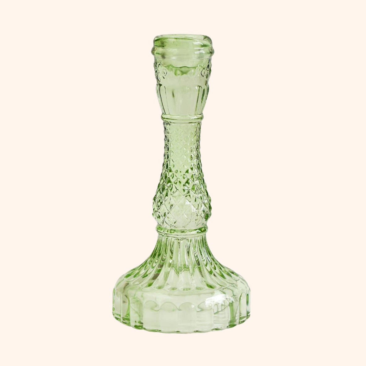 Glazen kandelaar Noa Green