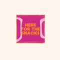 Here for the snacks - Decoratiebordje
