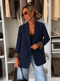 Blazer met Leopard Cuffs | verschillende kleuren