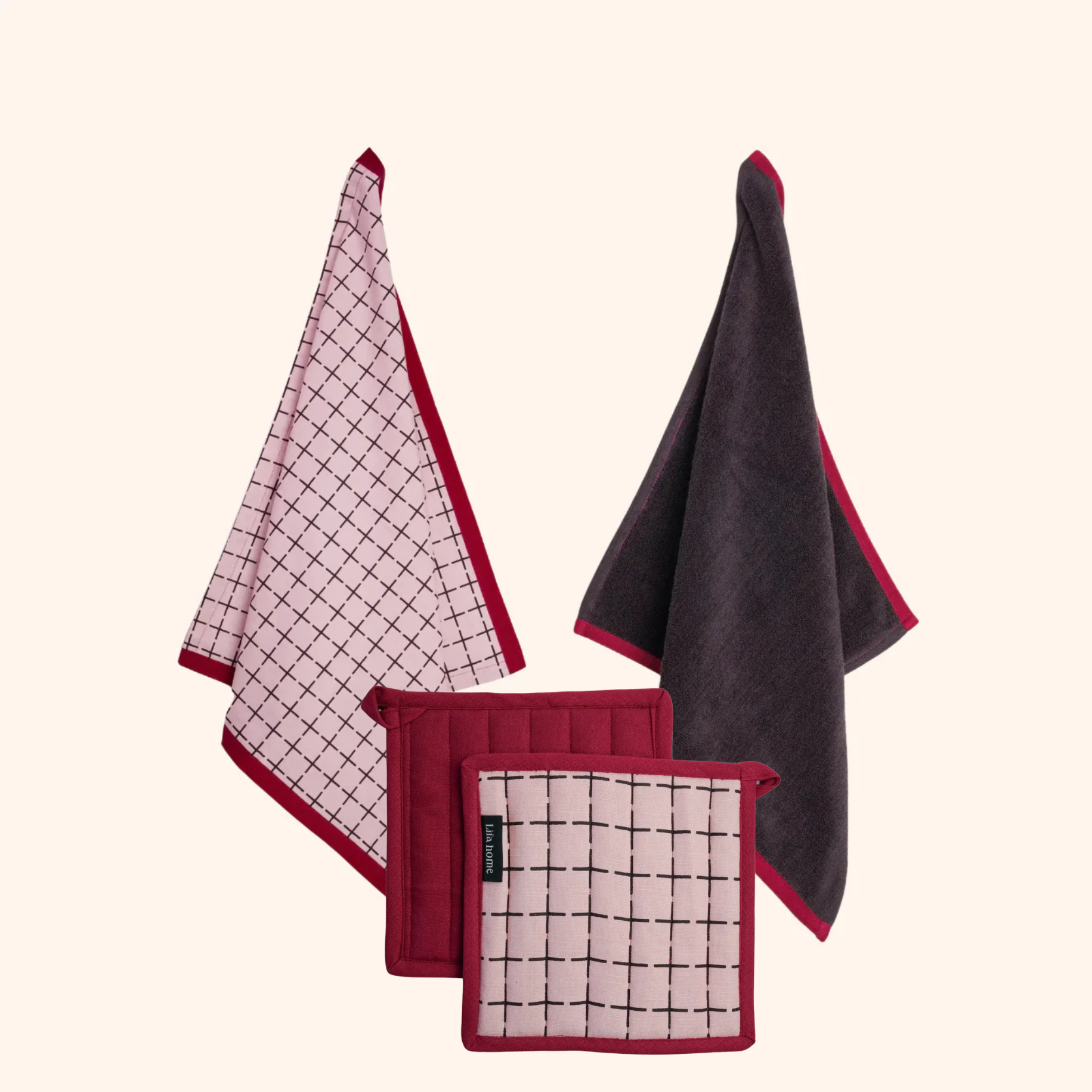 Lifa keukenset - Pink Burgundy