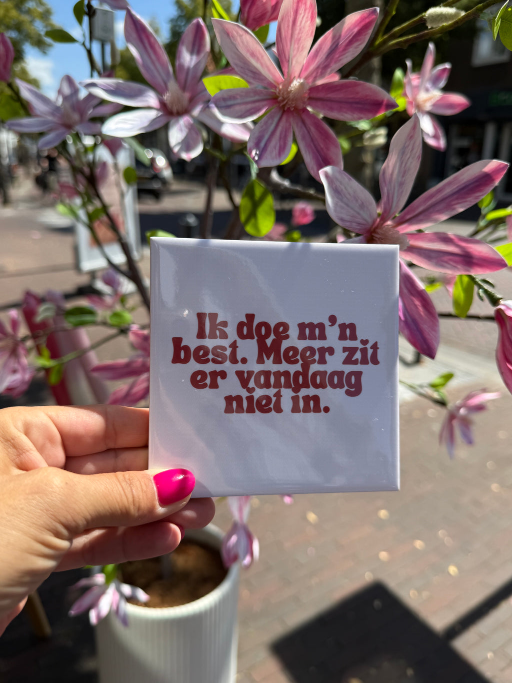 Tegeltje - Ik doe m'n best.