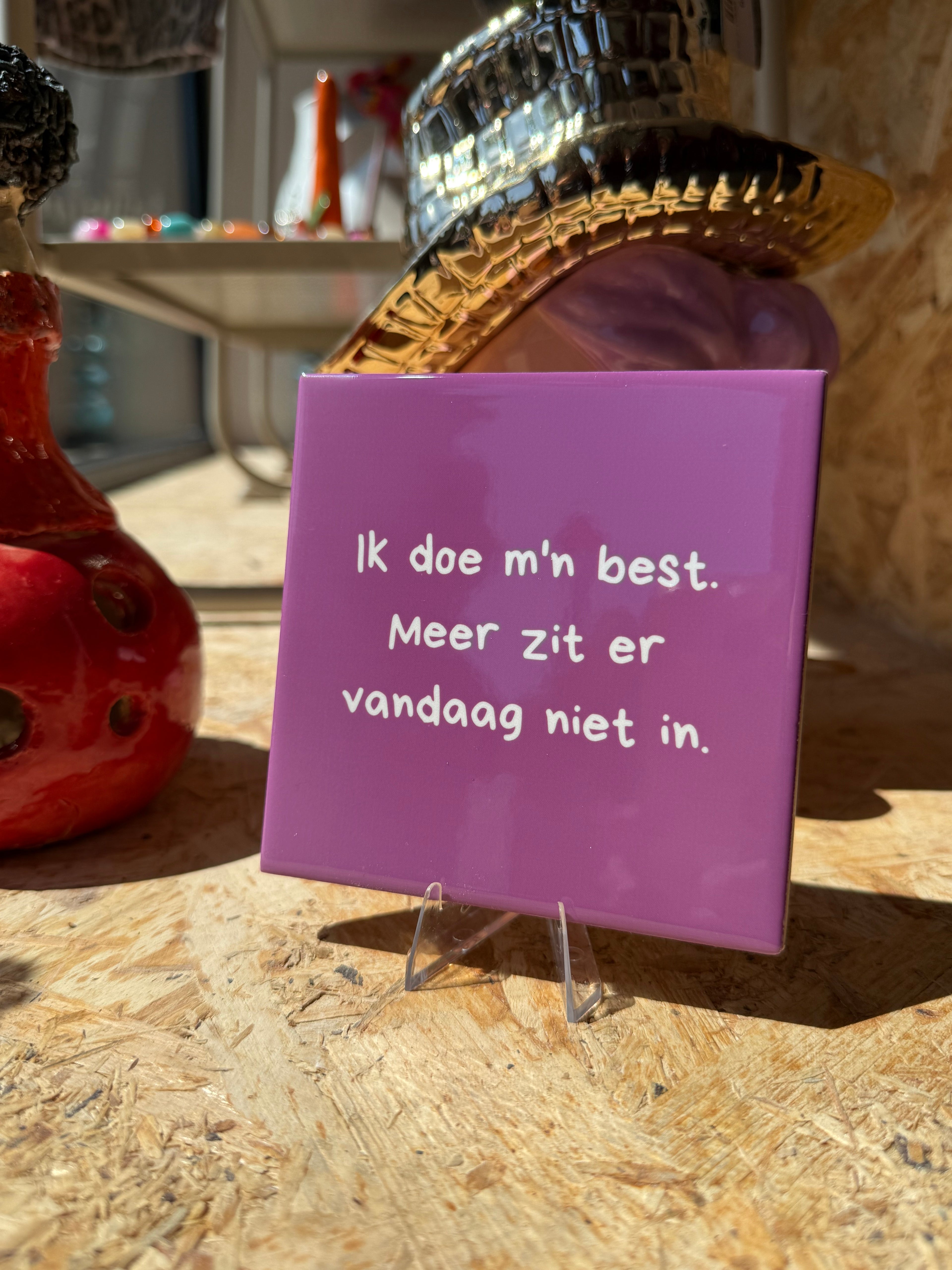 Tegeltje - Ik doe m'n best.