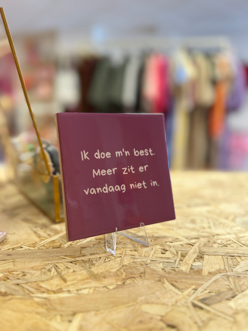 Tegeltje - Ik doe m'n best.
