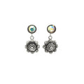 MYKK Jewelry | RVS Zeeuwse knop sieraden oorbellen - Kristal