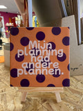 Tegeltje - mijn planning - polkadot