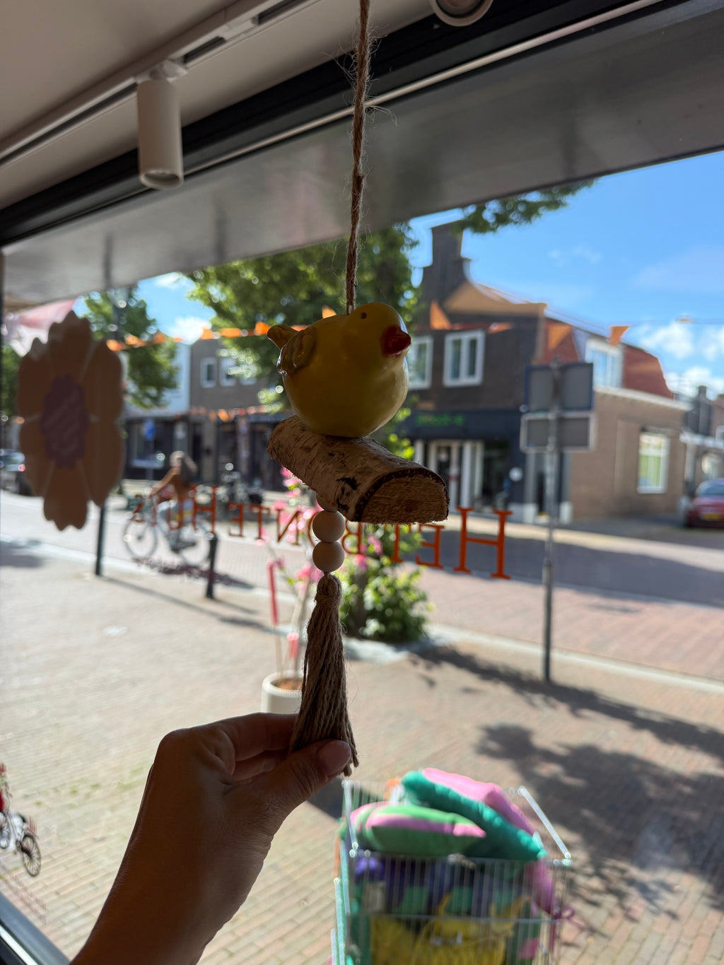 vogel aan touw