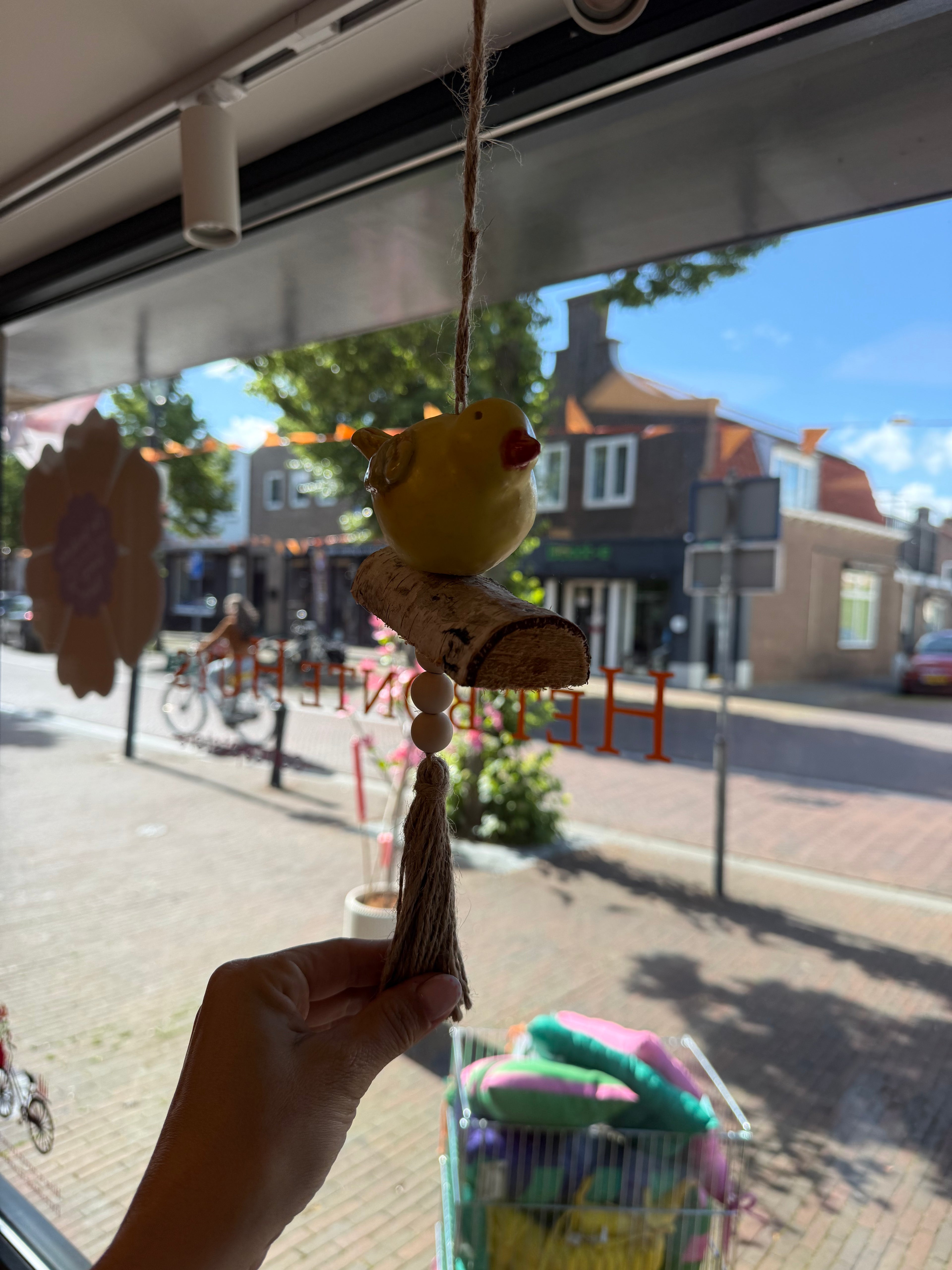 vogel aan touw