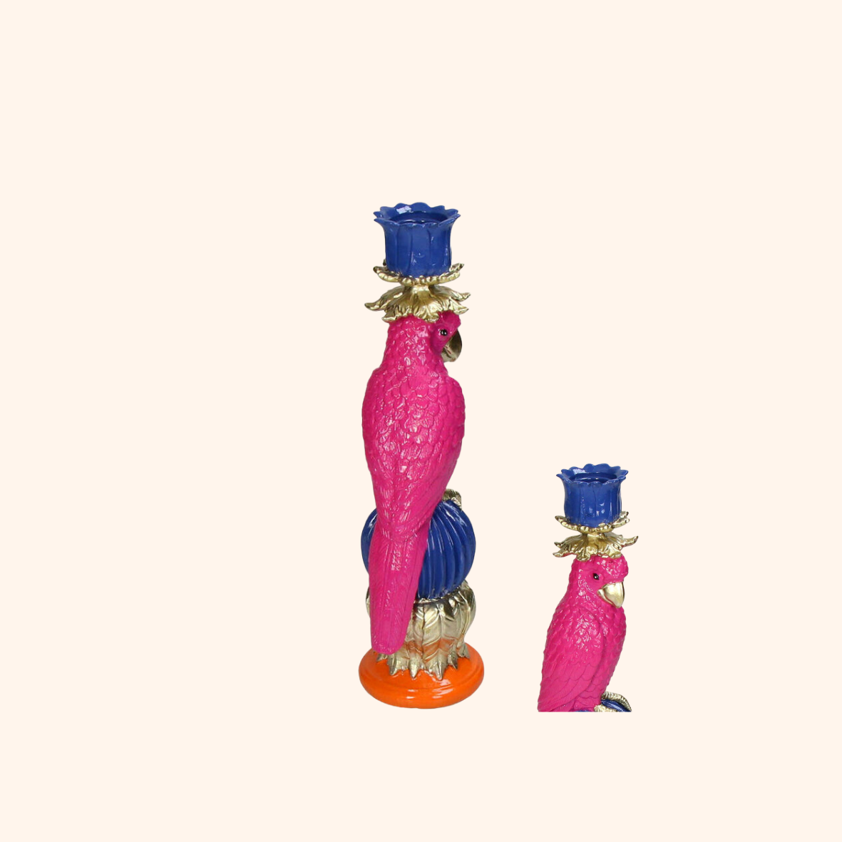 Roze Kaketoe Kandelaar