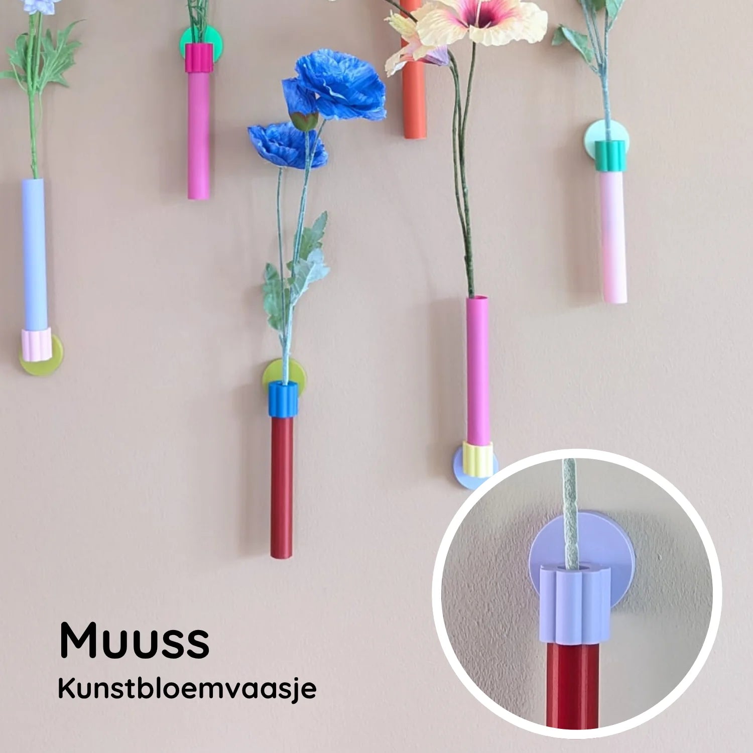 Muuss - kunstbloemvaasje
