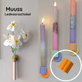 Muuss wanddecoratie - basishouder en ledkaarsschakel bundel