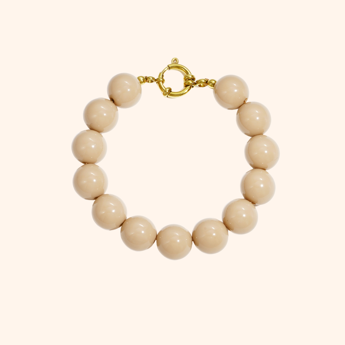 Armband – Grote Kralen met Frontsluiting