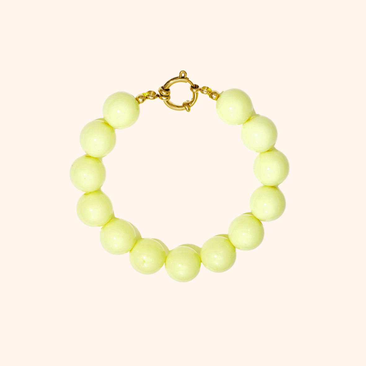 Armband – Grote Kralen met Frontsluiting