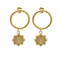 RVS Zeeuwse knop oorbellen goud - Ronde steker MYKK Jewelry