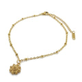 RVS Zeeuwse knop enkelbandje - Goud MYKK Jewelry