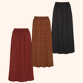 Midi rok met stippen – Tijdloze favoriet in drie kleuren