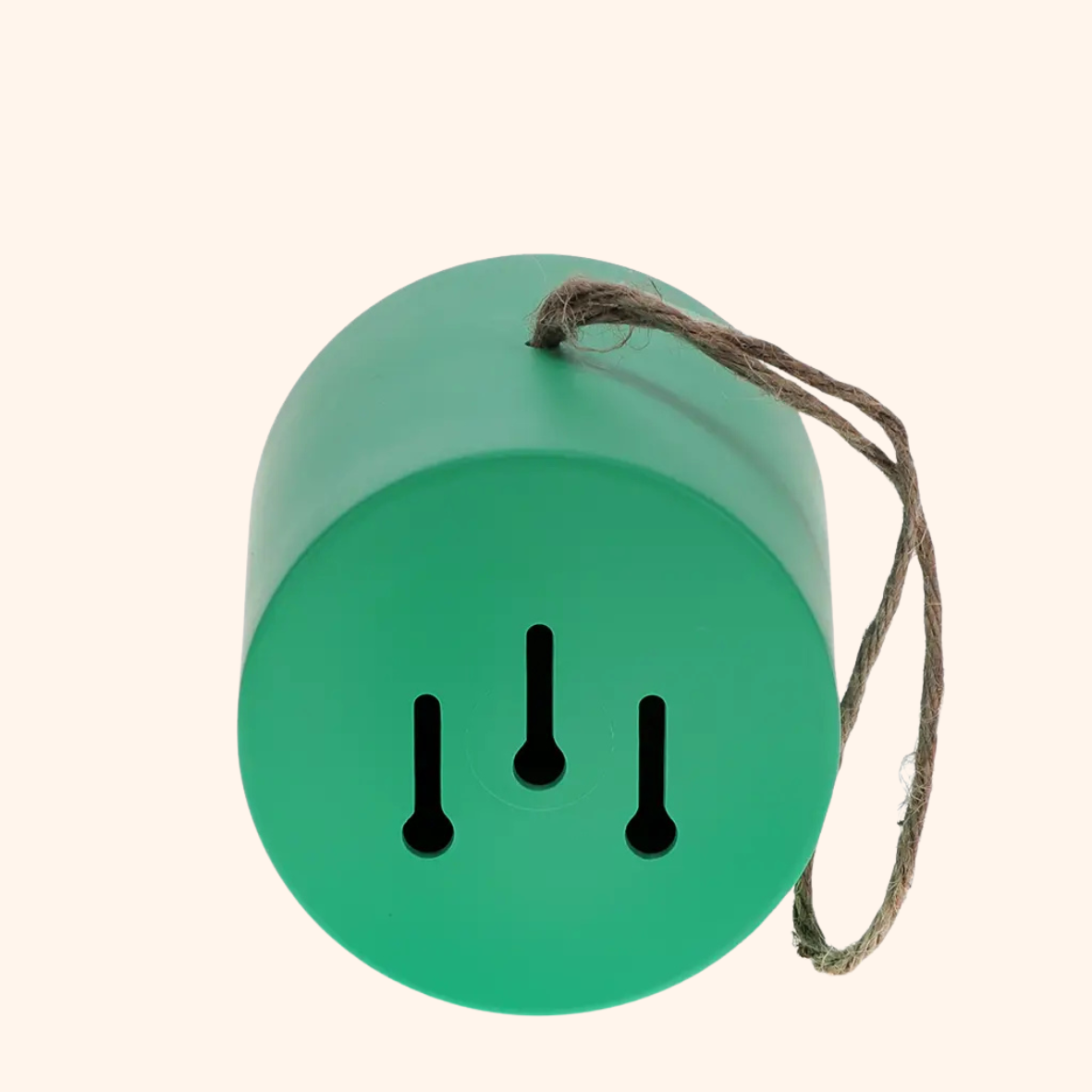 Rond vogelhuisje van bamboevezel - Groen
