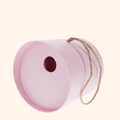 Rond vogelhuisje van bamboevezel - Roze