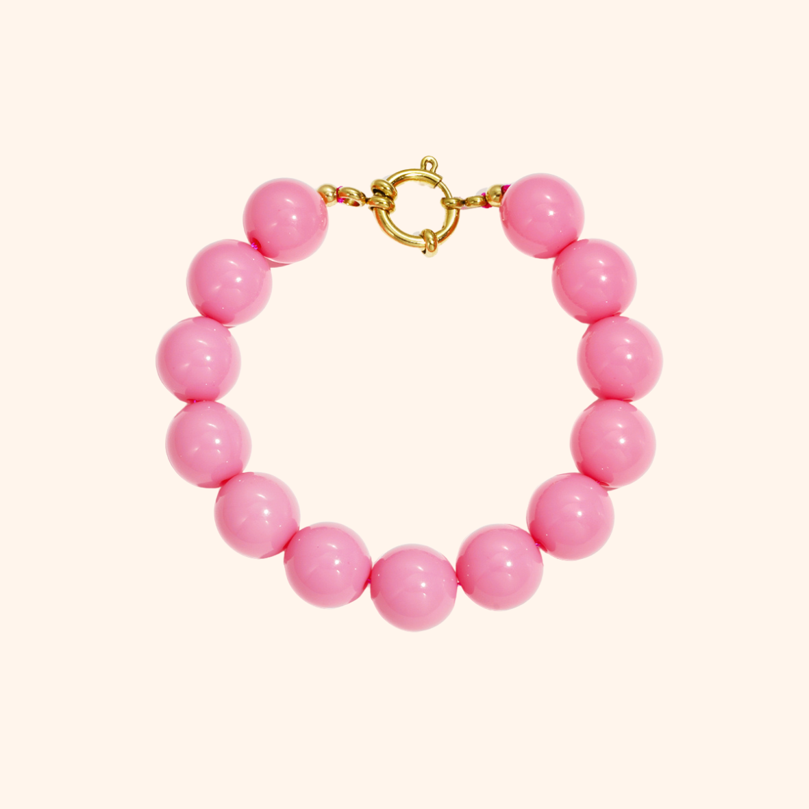 Armband – Grote Kralen met Frontsluiting