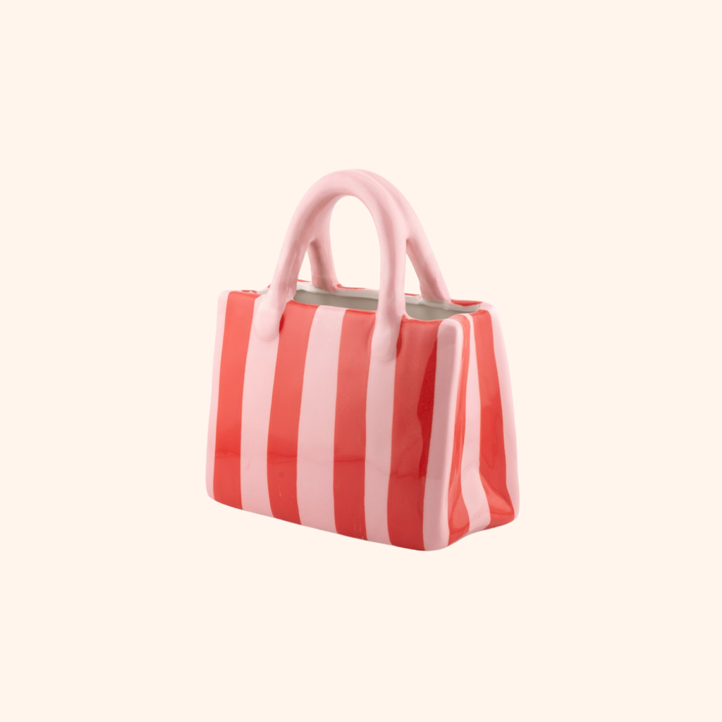 Tas vaas Roze gestreept