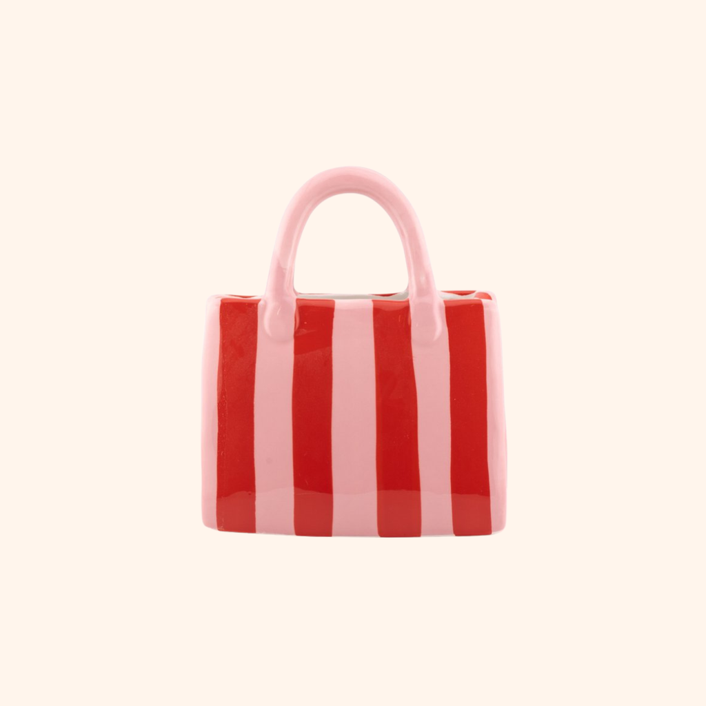 Tas vaas Roze gestreept