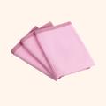 Vaatdoeken Set – Coral Kiss Roze (3 stuks)