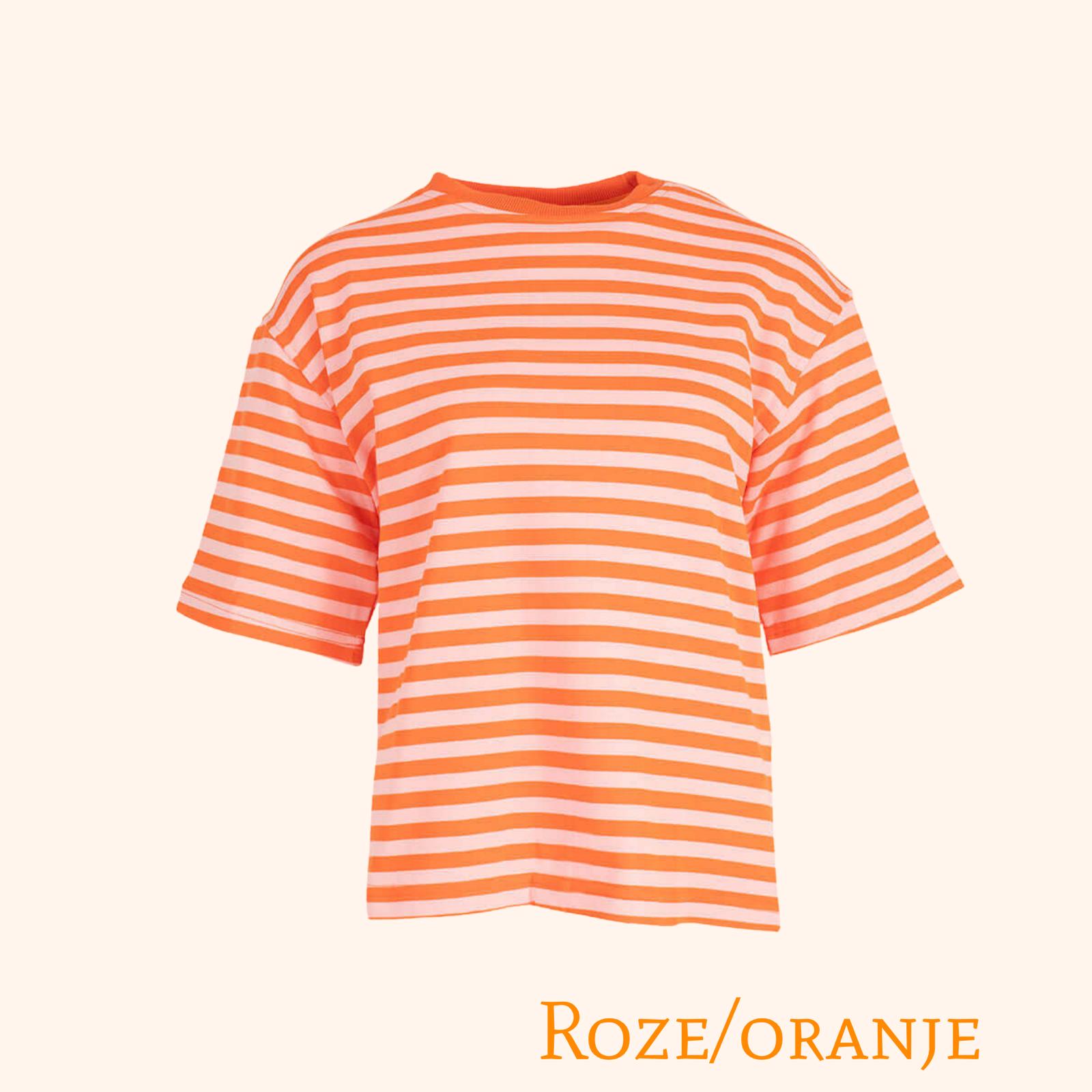 T-shirt met korte mouwen, gestreept